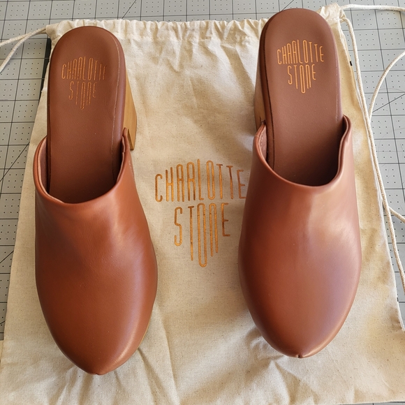 Brown Leather Clogs - Picture 2 of 10